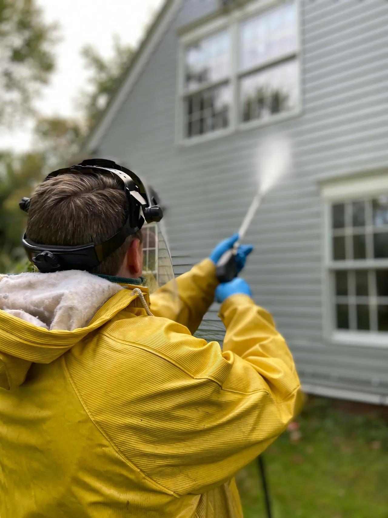 Deck Cleaning in Action